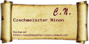 Czechmeiszter Ninon névjegykártya